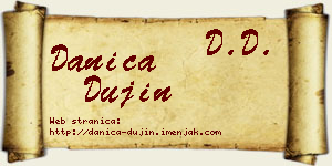 Danica Dujin vizit kartica